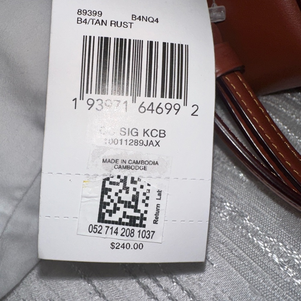 Coach Brown Crossbody Bag with Signature Monogram - Picture 6 of 7